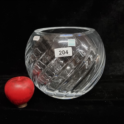 204 - A fabulous extremely heavy Louis Kennedy bowl for Tipperary crystal. In very good condition.