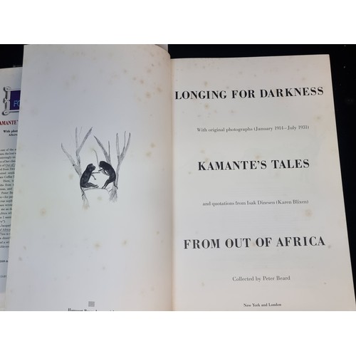 184 - A first edition hardback book titled 'Longing for Darkness Kamate's Tales from Out of Africa' collec... 