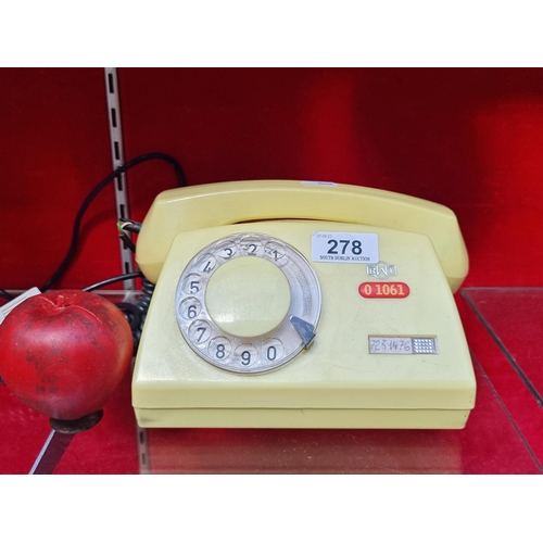 278 - A retro example of a USSR Soviet Russian KGB rotary dial telephone, circa late 1960s'- early 1970s. ... 