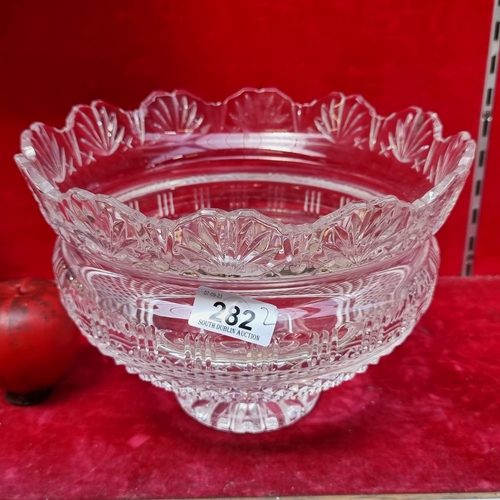 282 - Star Lot : An impressive very large marked Waterford Crystal large bowl, a beautiful example of the ... 