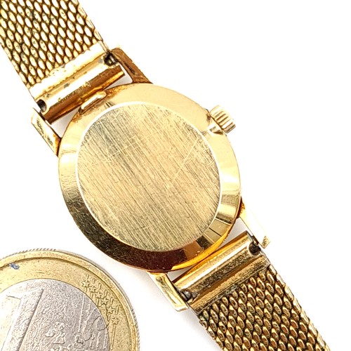 1 - Star Lot : A fine example of a vintage late 1960's- early 1970's 18ct Gold Omega Geneve ladies wrist... 