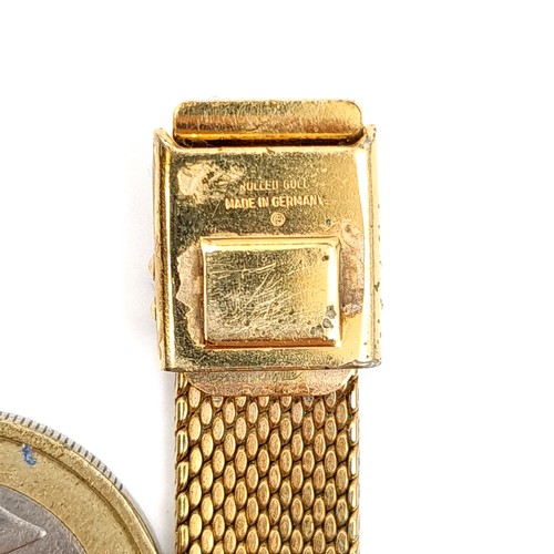 1 - Star Lot : A fine example of a vintage late 1960's- early 1970's 18ct Gold Omega Geneve ladies wrist... 