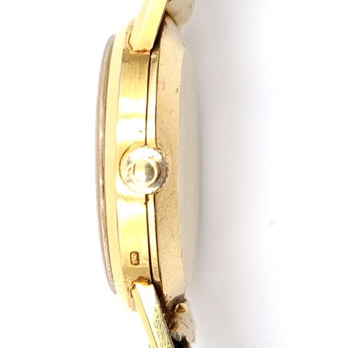 1 - Star Lot : A fine example of a vintage late 1960's- early 1970's 18ct Gold Omega Geneve ladies wrist... 