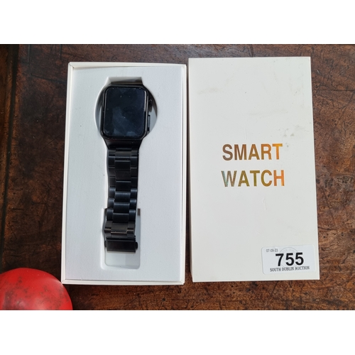 755 - A new in box unbranded Smart Watch.