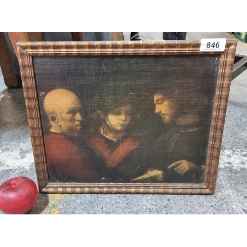 846 - A lovely oleograph of a painting originally by the artist Giorgione titled 