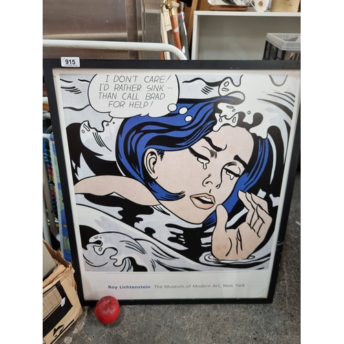 915 - A print of a Roy Lichtenstein artwork titled 