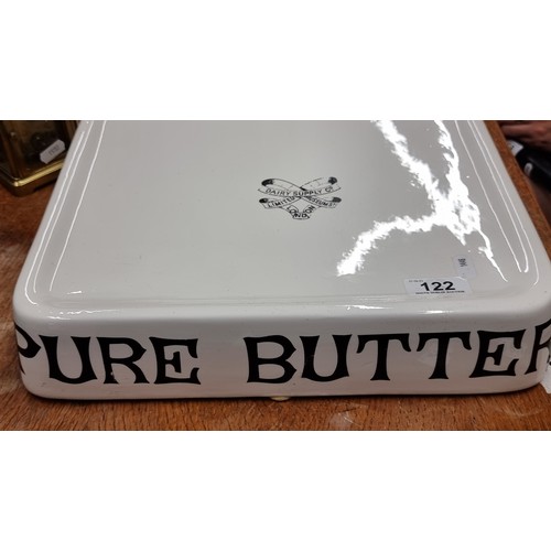 122 - Star Lot : A large antique fabulous Dairy Supply Co. shop display butter slab reading 