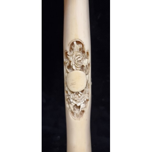 151 - A fabulous pair of late nineteen century Cantonese bone glove stretchers, of typical form comprising... 