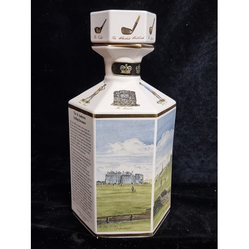 250 - A rare 1 litre St. Andrews golfing decanter from the collector's series. Handcrafted in Britain by P... 