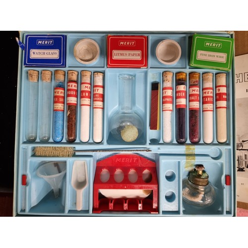 257 - A super vintage near complete Merit children's at home chemistry set with 