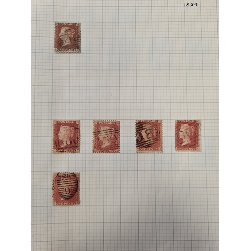 14 - A large collection of mounted and organised Victorian and other United Kingdom stamps, circa 1841, 1... 