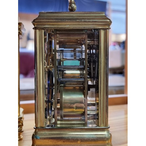 471 - Star lot : A fabulous antique Henri Jacot Parisian carriage clock with strike repeat function, featu... 