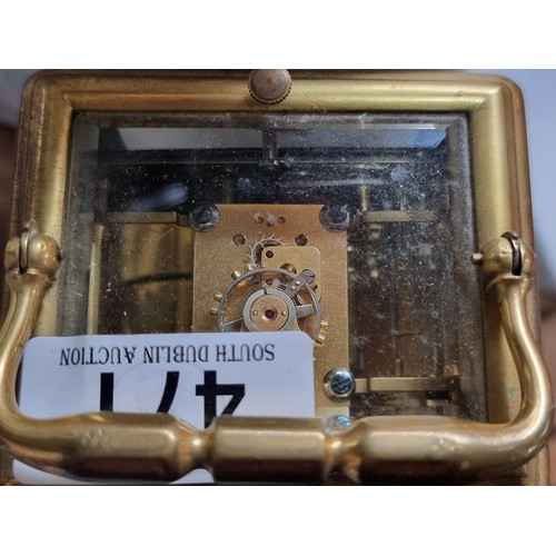 471 - Star lot : A fabulous antique Henri Jacot Parisian carriage clock with strike repeat function, featu... 