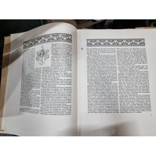 803 - Star lot: A large antique hardcover book in German 'Schloss Munichau Bei Kitzbuhel-Tirol' by Hofrat ... 