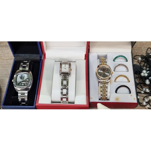 472 - A large number of over 50 wrist watches from brands Citizen, Citron, Henley, Lorus, Ted Baker, Anne ... 