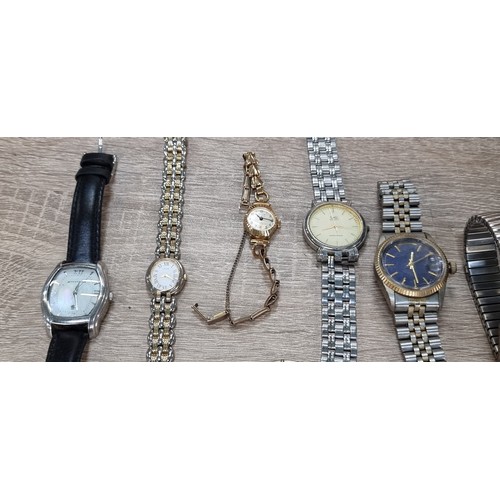 472 - A large number of over 50 wrist watches from brands Citizen, Citron, Henley, Lorus, Ted Baker, Anne ... 