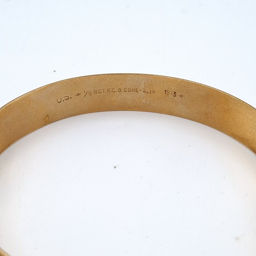 34 - Two gold plated vintage core bracelet, including a child's example. Both feature lovely foliate deta... 