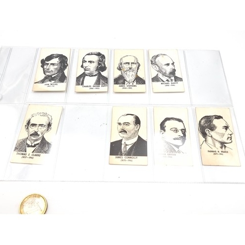 12 - Star Lot : A very rare collection of twenty three rare organised and protected cigarette card  Irish... 