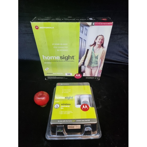 122 - Two Motorola Homesight items including a Wireless Easy Start kit and Wireless Camera both from the a... 