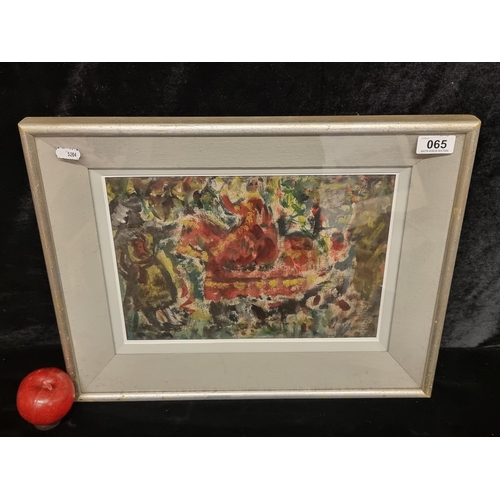 65 - Star Lot : An exciting original William Martin Noyk (Irish, b.1924 - d.1989) oil on canvas board pai... 