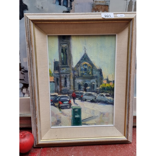 901 - Star Lot : A fabulous original Norman Teeling (b.1944) oil on board painting titled 