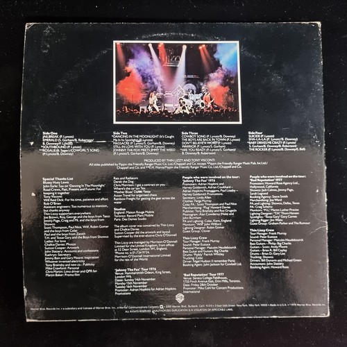 206 - Star Lot : An amazing signed Thin Lizzy 'Live and Dangerous' promotional album including signatures ... 