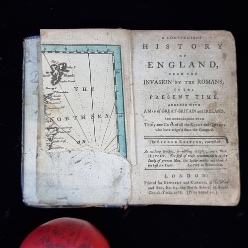 140 - Star Lot: An antique book titled 'A Compendious History of England from the Invasion of the Romans t... 