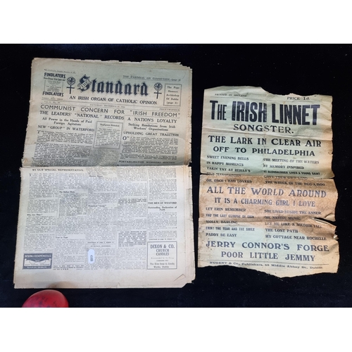 183 - Two vintage Irish newspaper publications including 'The Standard An Irish Organ of Catholic Opinion'... 