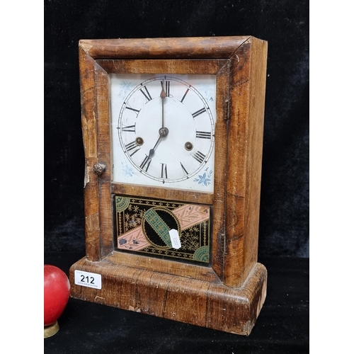 212 - A fabulous antique late 19th Century mantle 8-day clock from Willman Bros originally based in Dublin... 