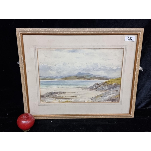 87 - An original Sean Nichol (Irish, b.1920 - d.2005) watercolour on paper painting titled 'Sheephaven, C... 