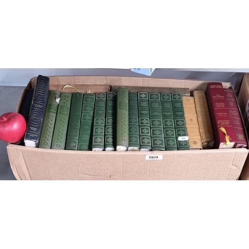 869 - A collection of 20 vintage hardback books including works from Charles Dickens, Daphne Du Maurier an... 