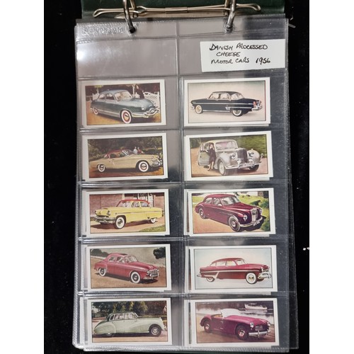 158 - An excellent album of approx. 193 Cigarette cards with various vehicles including collections from D... 