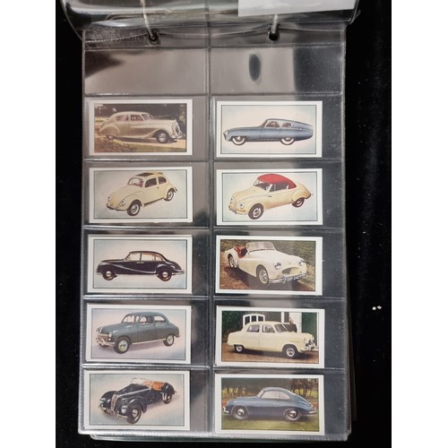 158 - An excellent album of approx. 193 Cigarette cards with various vehicles including collections from D... 