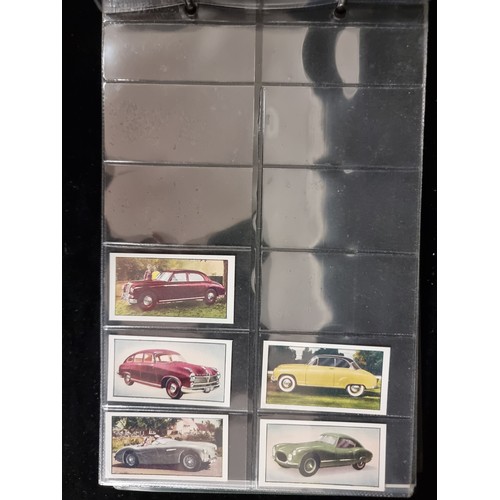 158 - An excellent album of approx. 193 Cigarette cards with various vehicles including collections from D... 