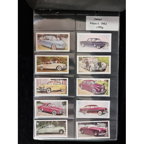 158 - An excellent album of approx. 193 Cigarette cards with various vehicles including collections from D... 