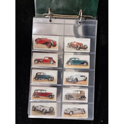 159 - An excellent vintage collection of approx. 232 Cigarette cards depicting cars from various collectio... 