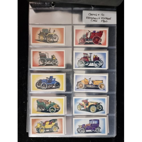 159 - An excellent vintage collection of approx. 232 Cigarette cards depicting cars from various collectio... 