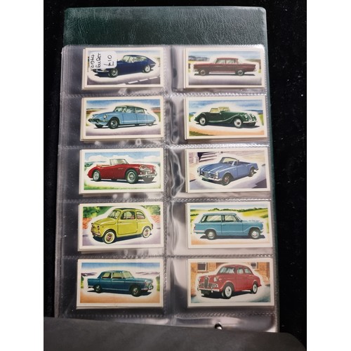 159 - An excellent vintage collection of approx. 232 Cigarette cards depicting cars from various collectio... 