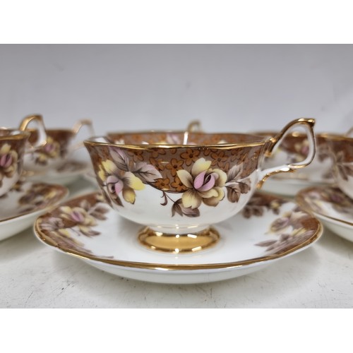 144 - Twenty pieces of Irish Arklow bone china tea service in the 'Elegance' pattern. comprising of cups, ... 