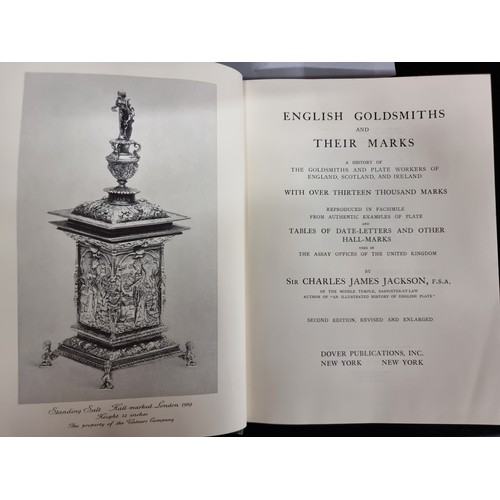 210 - A hardback second edition book titled 'English Goldsmiths and Their Marks' by Sir Charles James Jack... 