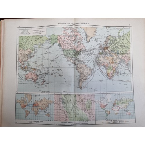 902 - A large vintage German atlas titled 