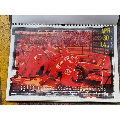 922 - A large retro Ferrari calendar from the year 1999 with fabulous images throughout.