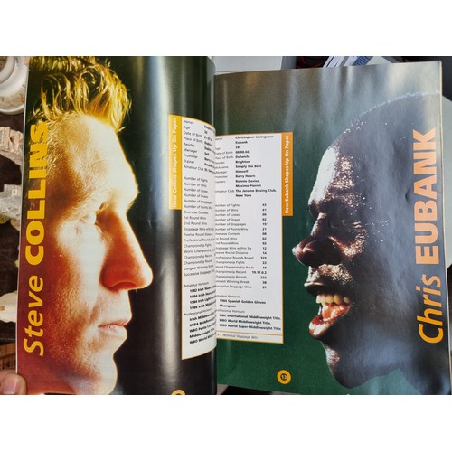 929 - Two fabulous pieces of boxing memorabilia including a programme from the 1995 WBO Super-Middleweight... 