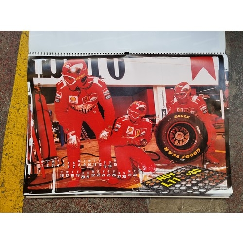 922 - A large retro Ferrari calendar from the year 1999 with fabulous images throughout.