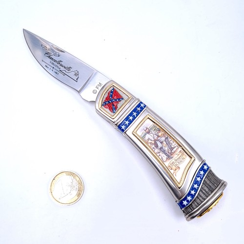 37 - A collectors knife issued by the Franklin Mint titled 'The Official Lieutenant General Stonewall Jac... 