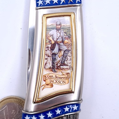 37 - A collectors knife issued by the Franklin Mint titled 'The Official Lieutenant General Stonewall Jac... 