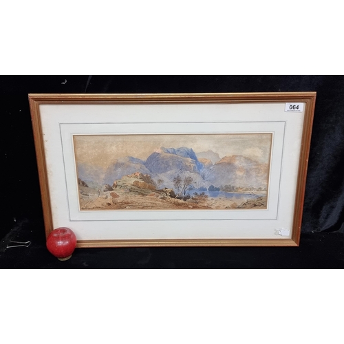 64 - Star Lot: A delightful antique J. Sumner (19th century) original watercolour on paper painting datin... 