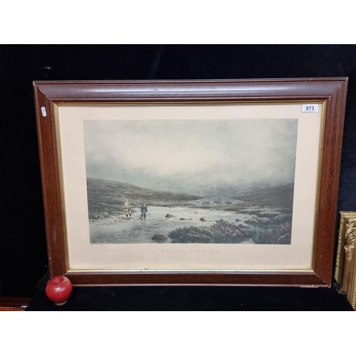 73 - A large antique aquatint etching of a painting originally by Douglas Adams dating to 1892 titled 