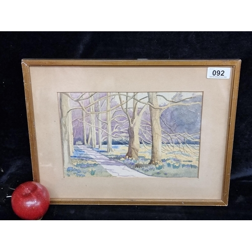 92 - A fabulous early 20th century watercolour on paper painting featuring a delicate landscape scene of ... 