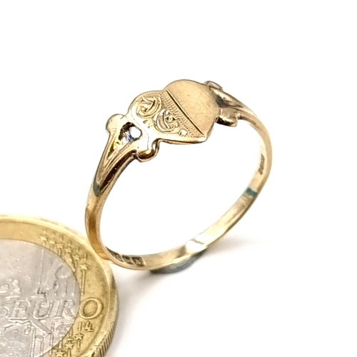 9 carat hot sale signet ring